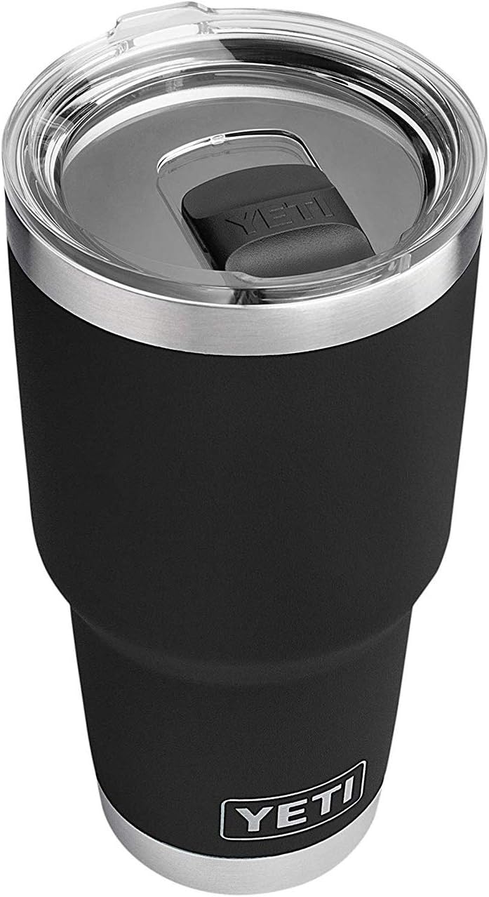 30 oz Stainless Steel Vacuum Insulated Tumbler w/MagSlider Lid. Black
