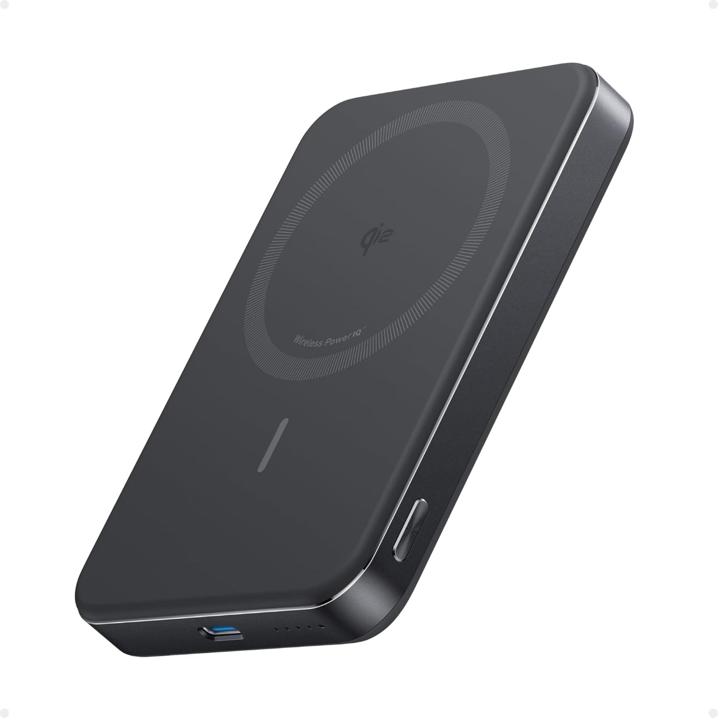 Power Bank. Ultra Slim 10000mAh Magnetic Battery Pack. Qi2 Certified. Portable. 15W Ultra Fast MagSafe Compatible Charger. Ergonomic Design. Only for iPhone 15/14/13/12