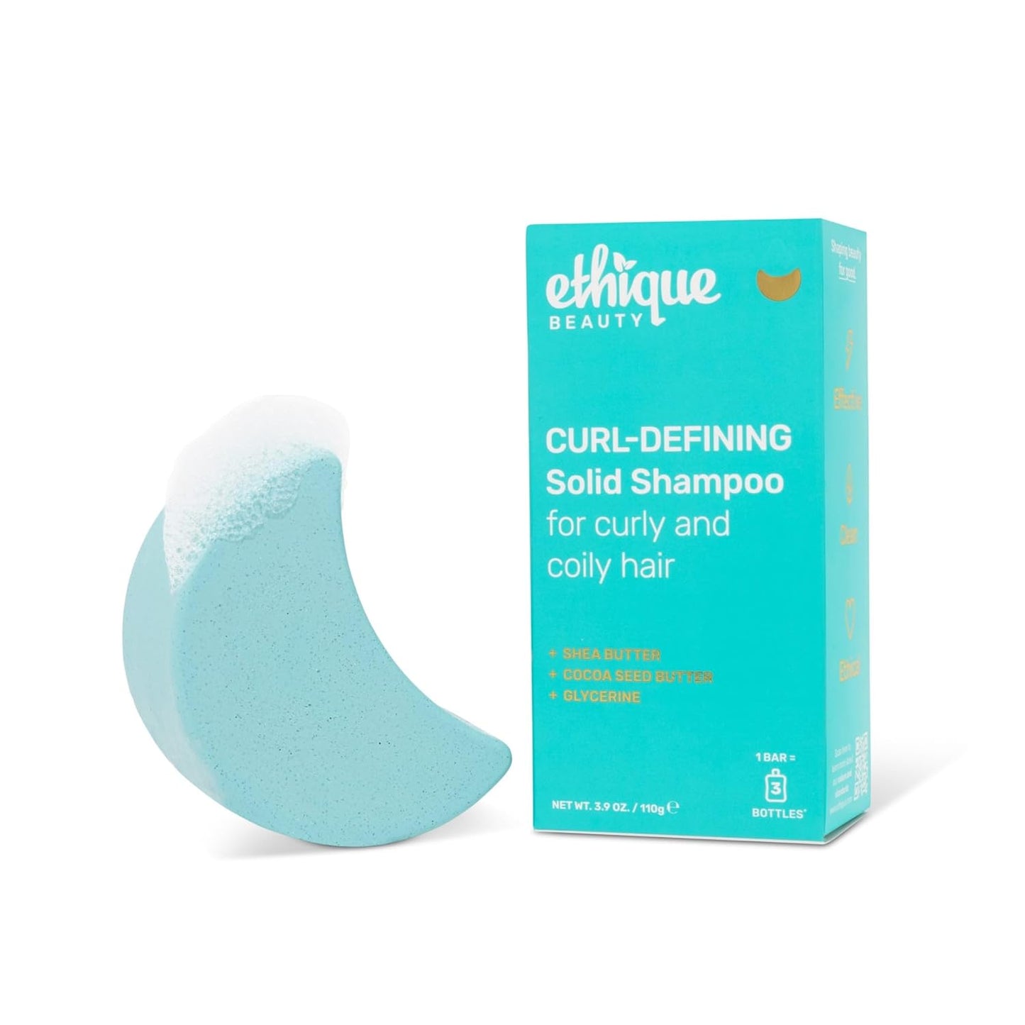 Clarifying Shampoo Bar for oily hair with Castor Oil - Plastic-Free. Vegan. Cruelty-Free. 3.88 oz