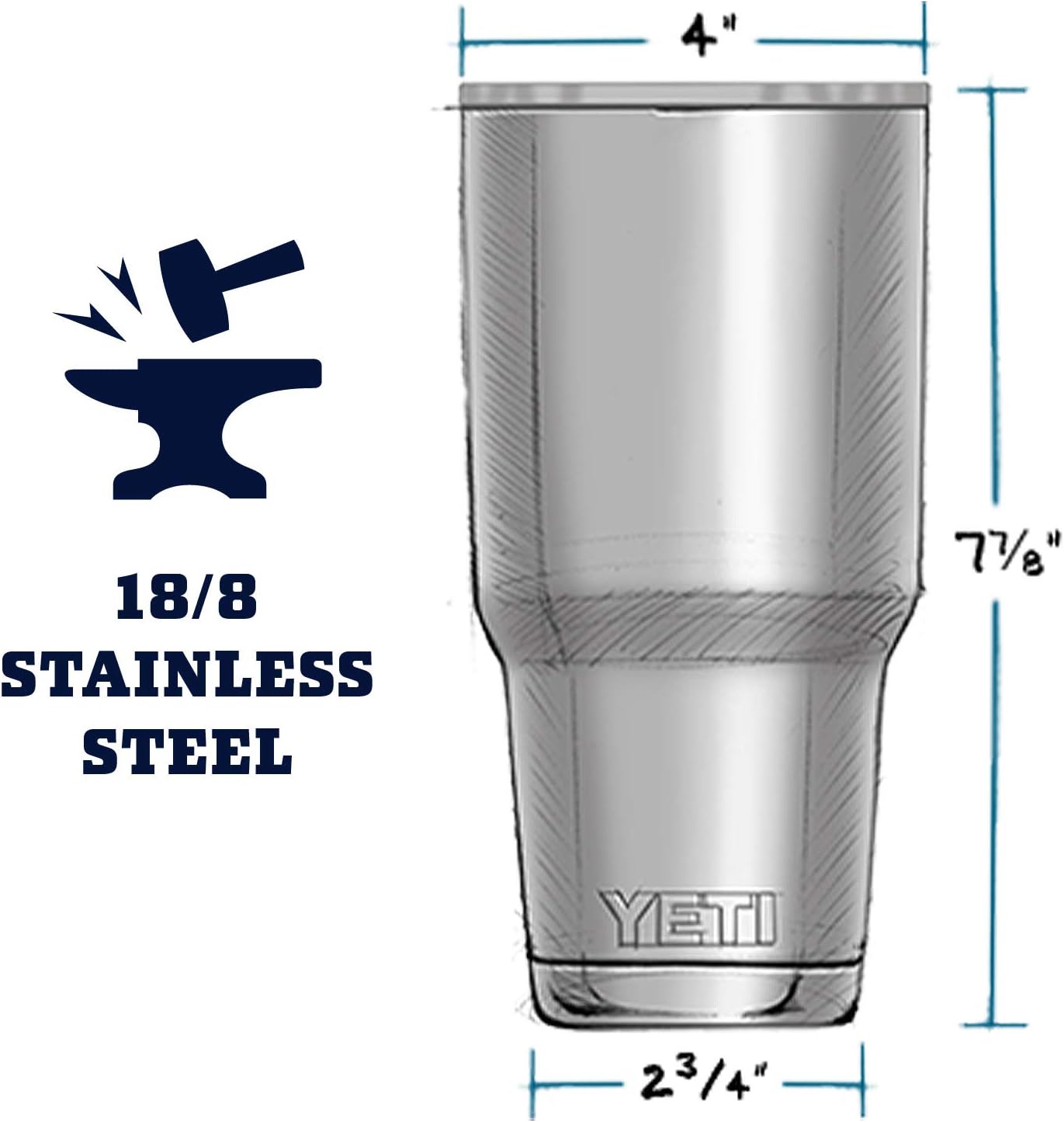 30 oz Stainless Steel Vacuum Insulated Tumbler w/MagSlider Lid. Black