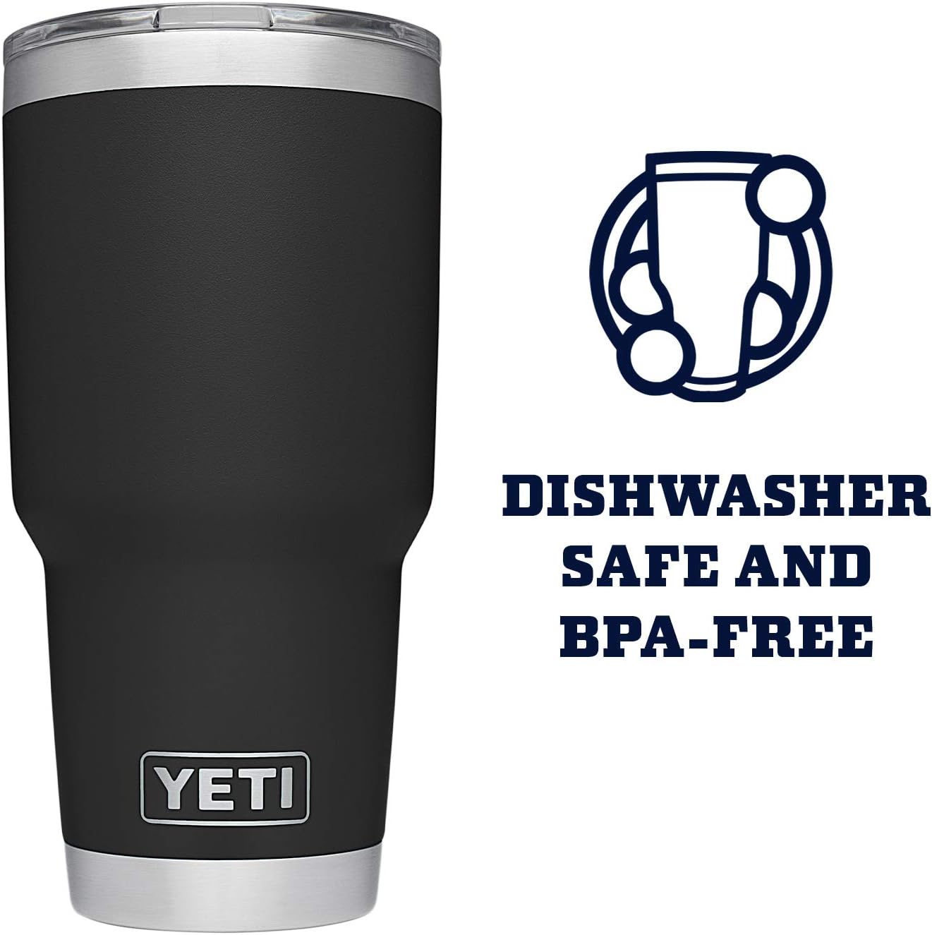30 oz Stainless Steel Vacuum Insulated Tumbler w/MagSlider Lid. Black
