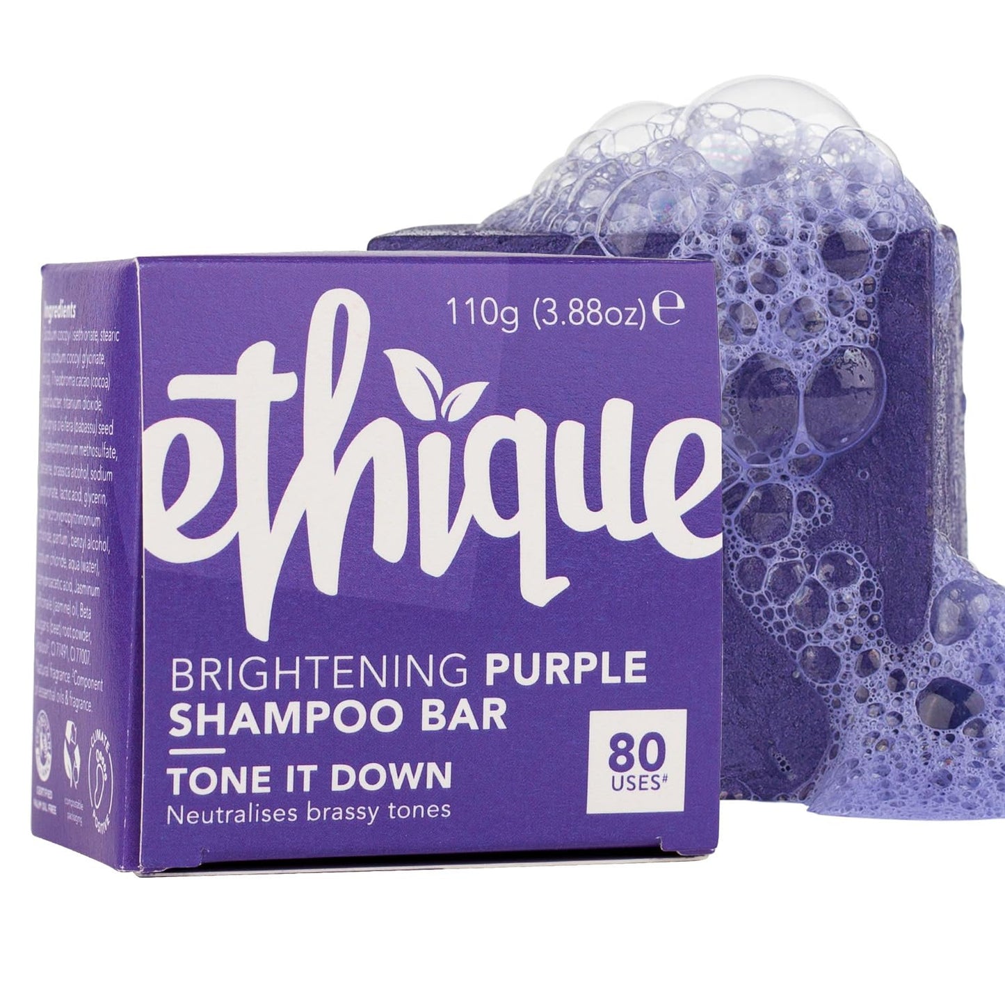 Clarifying Shampoo Bar for oily hair with Castor Oil - Plastic-Free. Vegan. Cruelty-Free. 3.88 oz