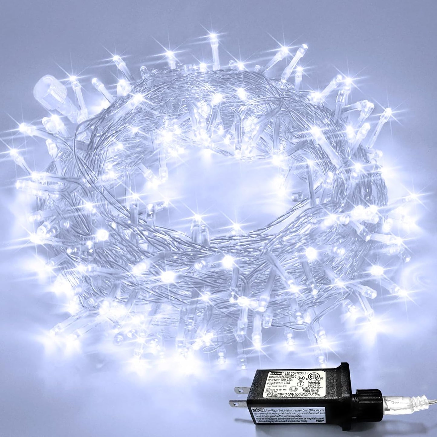 4th of July Decorations 100 LED String Lights Indoor. 33ft Red White and Blue Lights Plug-in. 8 Modes Patriotic 4th of July Lights for Indoor Outdoor Independence Day American Flag Holiday