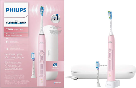 Sonicare ExpertClean 7500 Pink. Rechargeable Electric Power Toothbrush. HX9690/07