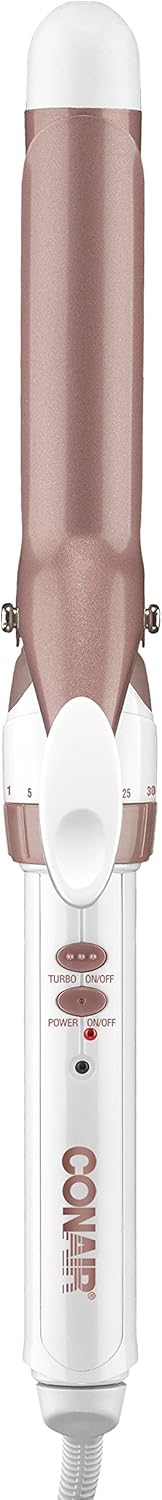 Double Ceramic 1-Inch Curling Iron. 1-inch barrel produces classic curls – for use on short. medium. and long hair