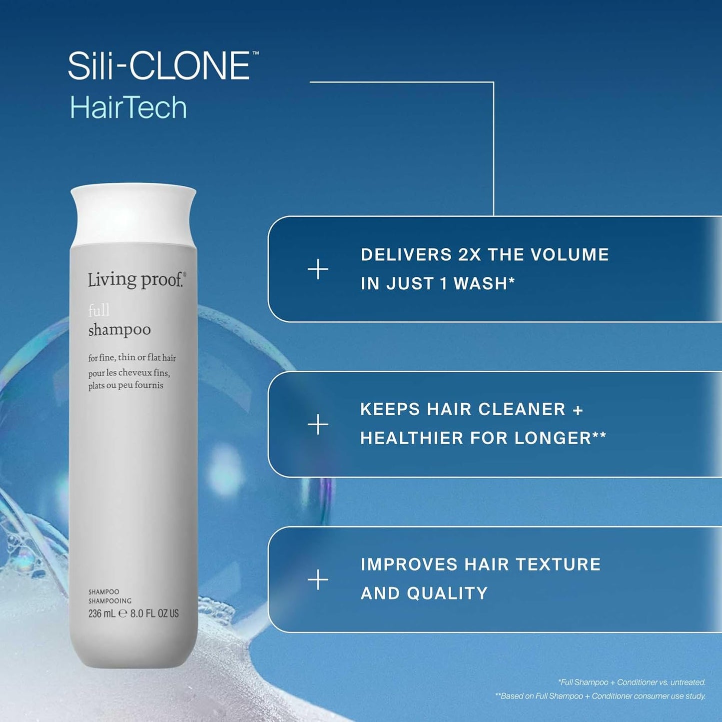 Living Proof Full Shampoo. Volumizing Shampoo for Thin Hair. Paraben & Silicone Free. Safe for Color Treated Hair