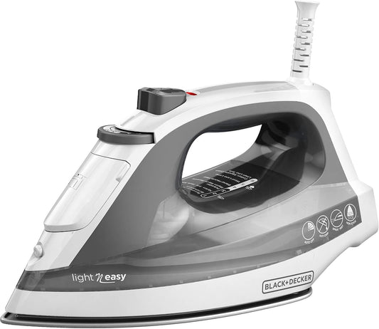 Light 'N Easy Compact Steam Iron. IR1020S. Stainless Steel Soleplate. Spray Mist. Anti-Drip. Auto Shutoff