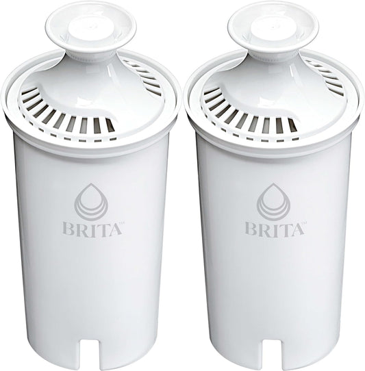 Standard Water Filter for Pitchers and Dispensers. BPA-Free. Replaces 1.800 Plastic Water Bottles a Year. Lasts Two Months or 40 Gallons. Includes 2 Filters