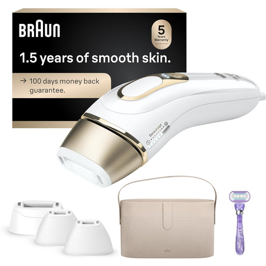 IPL Silk·Expert. at Home Laser Hair Removal. Pro 5 PL5347 Latest Generation IPL. Holiday Gifts for Women and Men. Hair Removal System with Wide Head and Two Precision Heads
