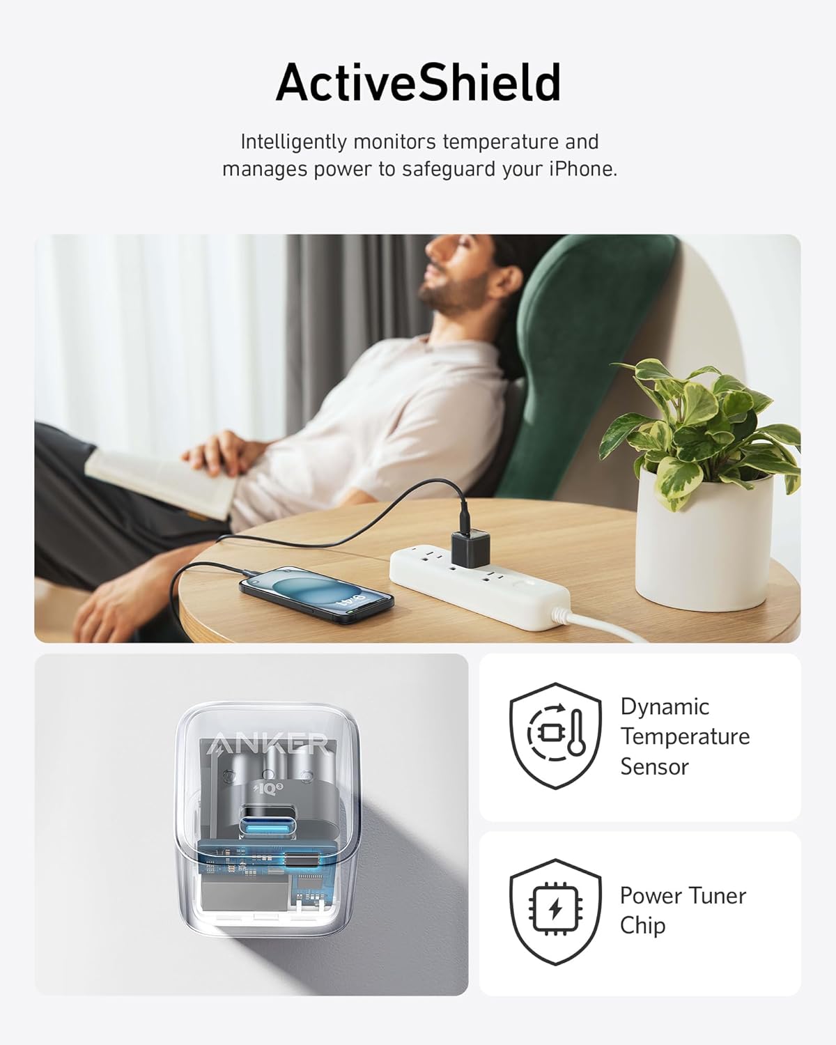 USB C Charger Block 20W. Anker 511 Charger (Nano Pro). PIQ 3.0 Compact Fast Charger for iPhone 16/16 Plus/16 Pro/16 Pro Max. 15/14/13 Series. Galaxy. Pixel 4/3. iPad (Cable Not Included)