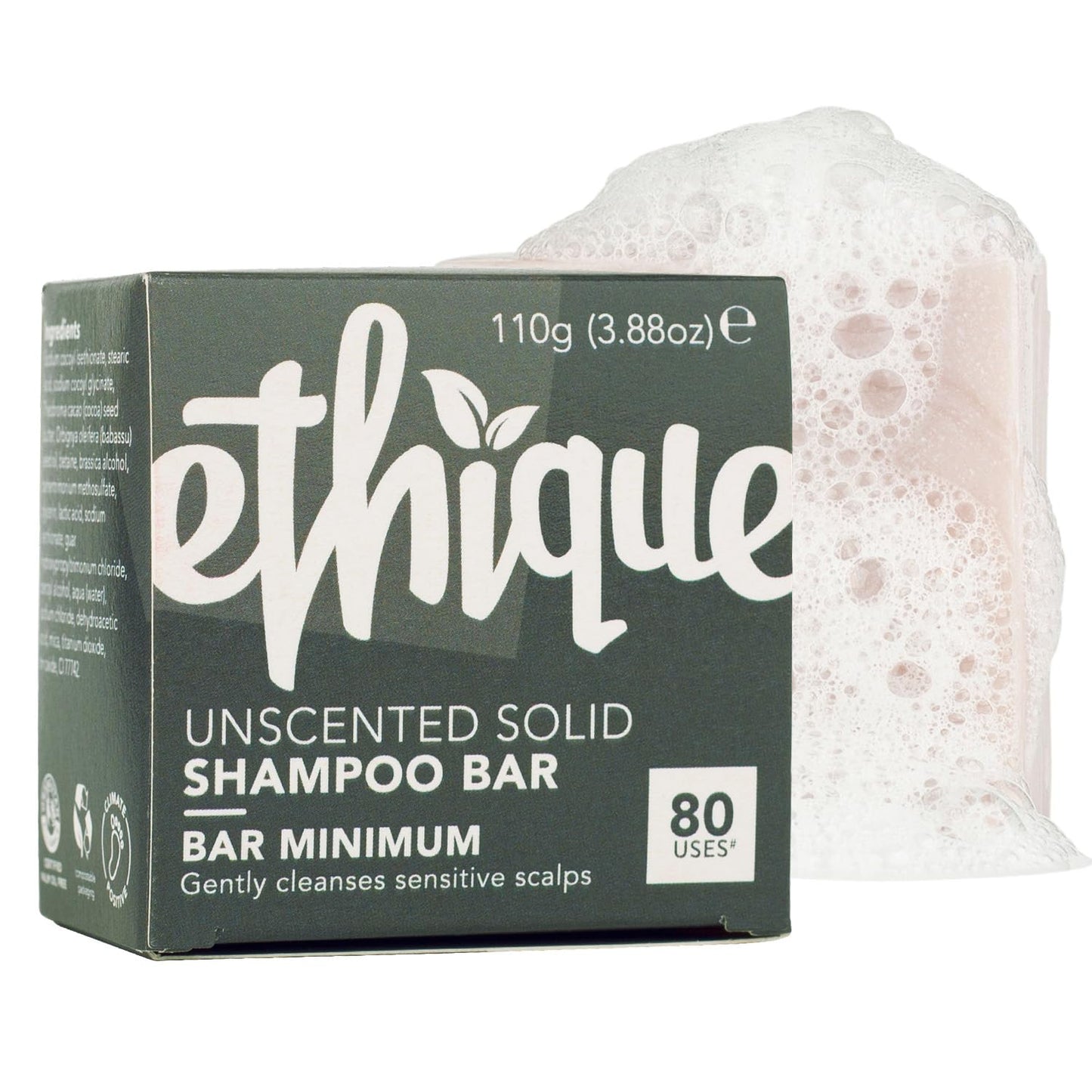 Clarifying Shampoo Bar for oily hair with Castor Oil - Plastic-Free. Vegan. Cruelty-Free. 3.88 oz