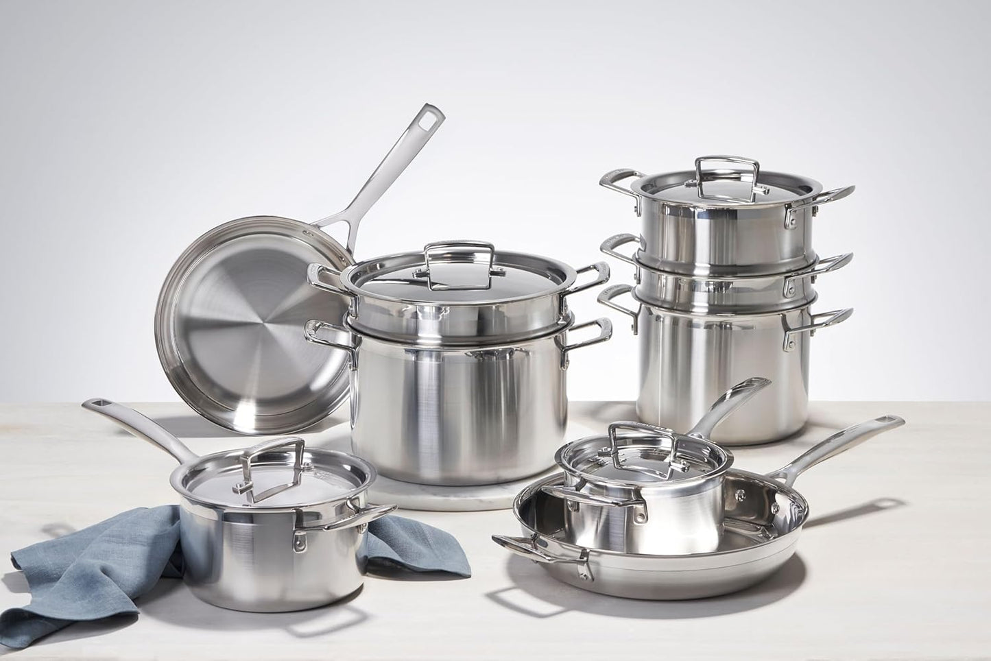 Stainless Steel Classic 3-Ply Fry Pan. 11