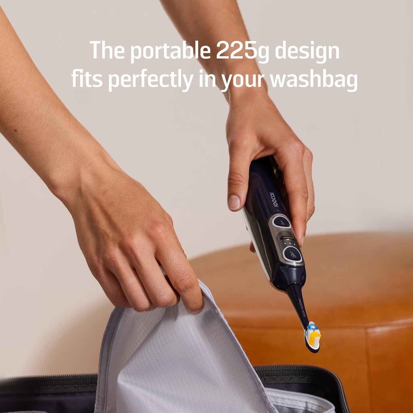 Electric Toothbrush with Water Flosser. Sonic Electric Toothbrush for Adults. Cordless Water Flosser for Travel. Portable Oral Irrigator. 100% Plaque Removal. Dark Violet
