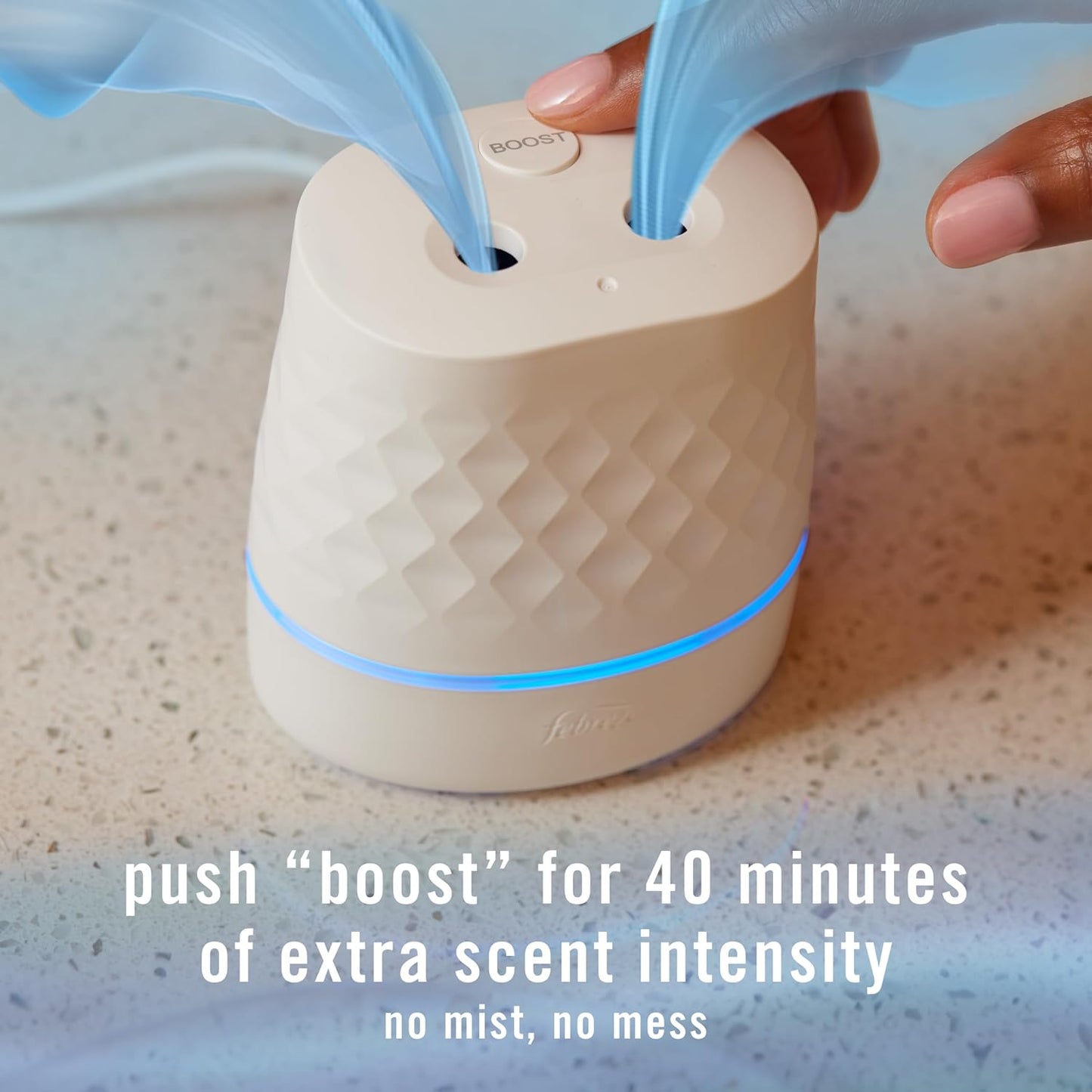 Scent Booster Starter Kit. Oil Diffuser. Air Freshener Plug In. Continuous Scent Device + 2 Downy Calm Refills