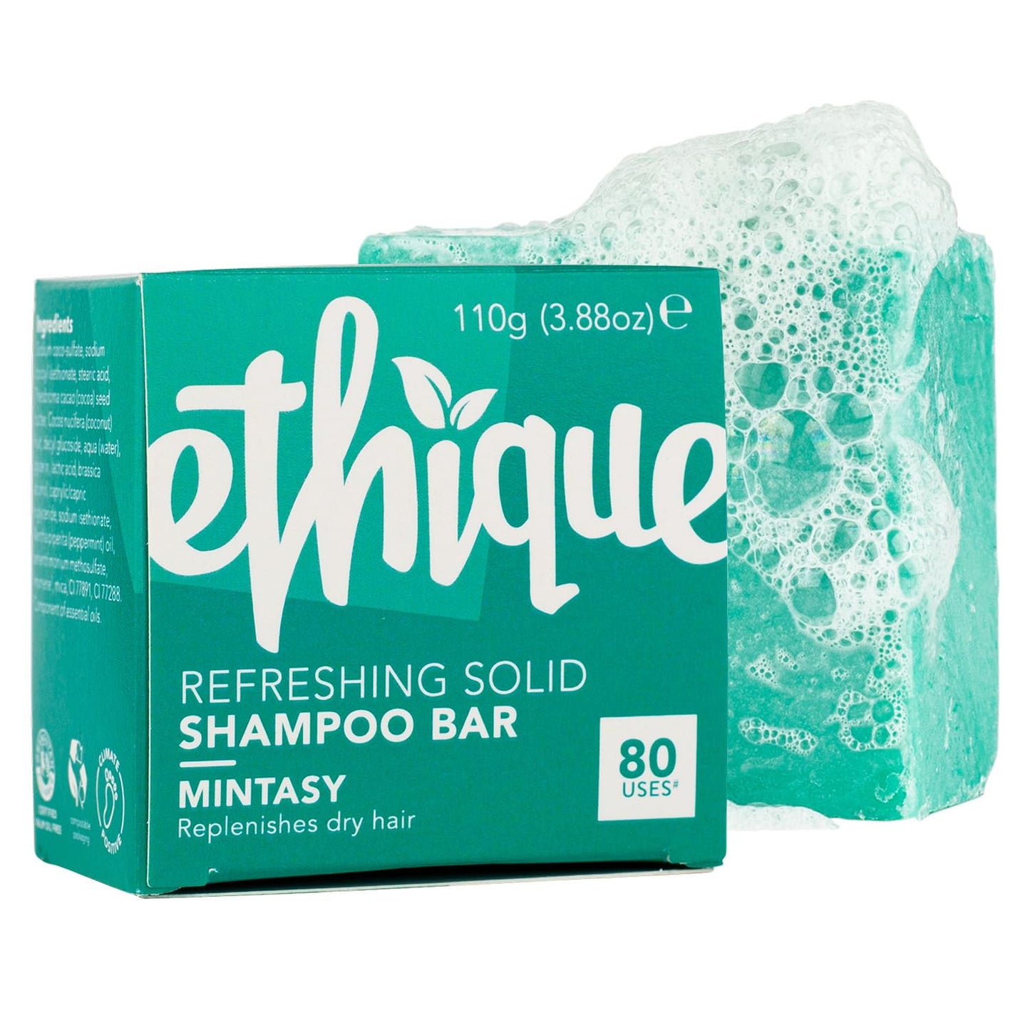 Clarifying Shampoo Bar for oily hair with Castor Oil - Plastic-Free. Vegan. Cruelty-Free. 3.88 oz