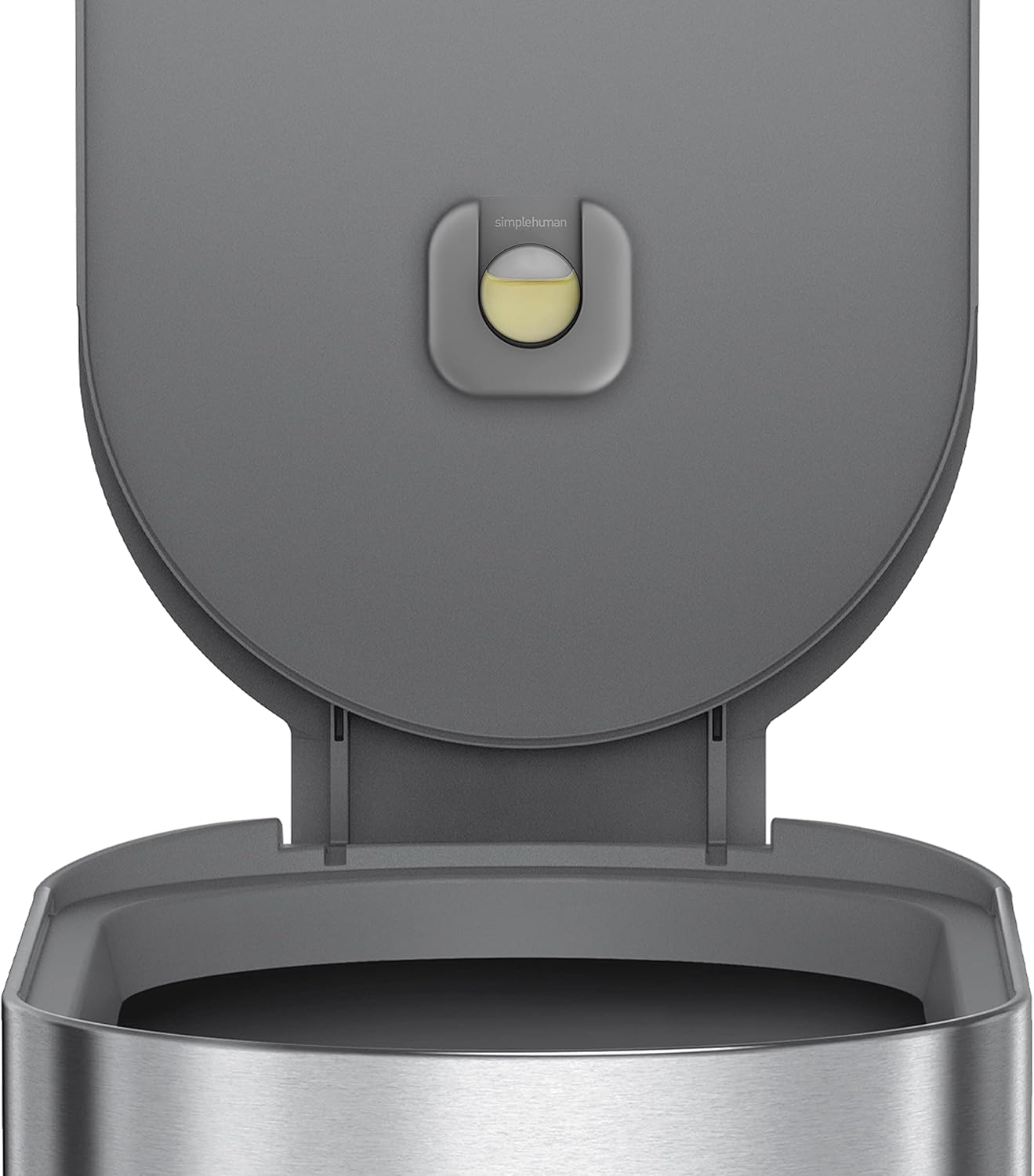 45 Liter / 12 Gallon Slim Hands-Free Kitchen Step Trash Can. Brushed Stainless Steel