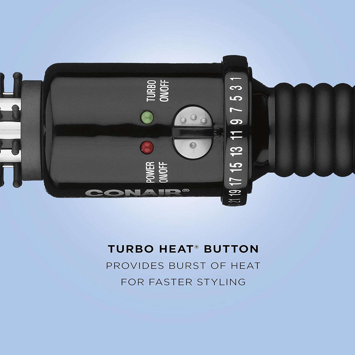 Instant Heat Curling Iron Brush. 3/4-Inch Barrel - For Use On Short Hair