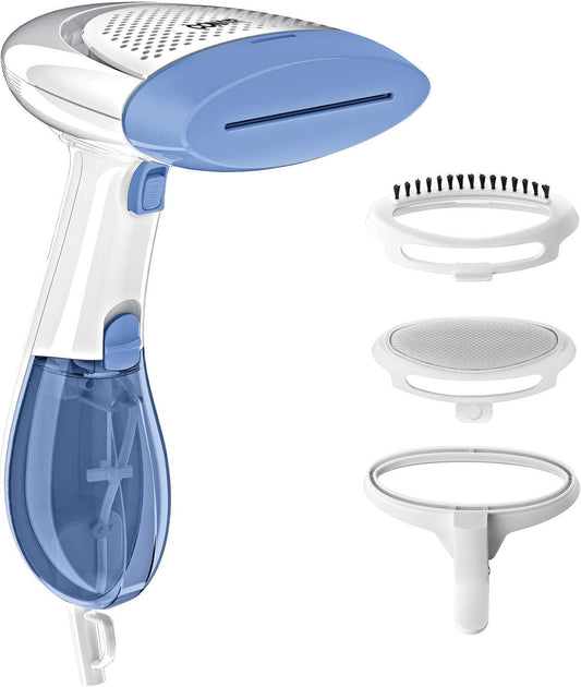 Handheld Garment Steamer for Clothes. ExtremeSteam 1200W. Portable Handheld Design.White/Blue