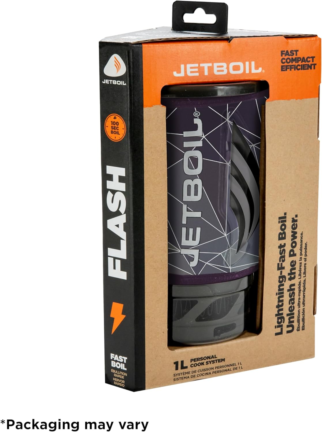 Flash Camping and Backpacking Stove System. Portable Propane/Isobutane Burner with Cooking Cup for Outdoor Trips and Hiking