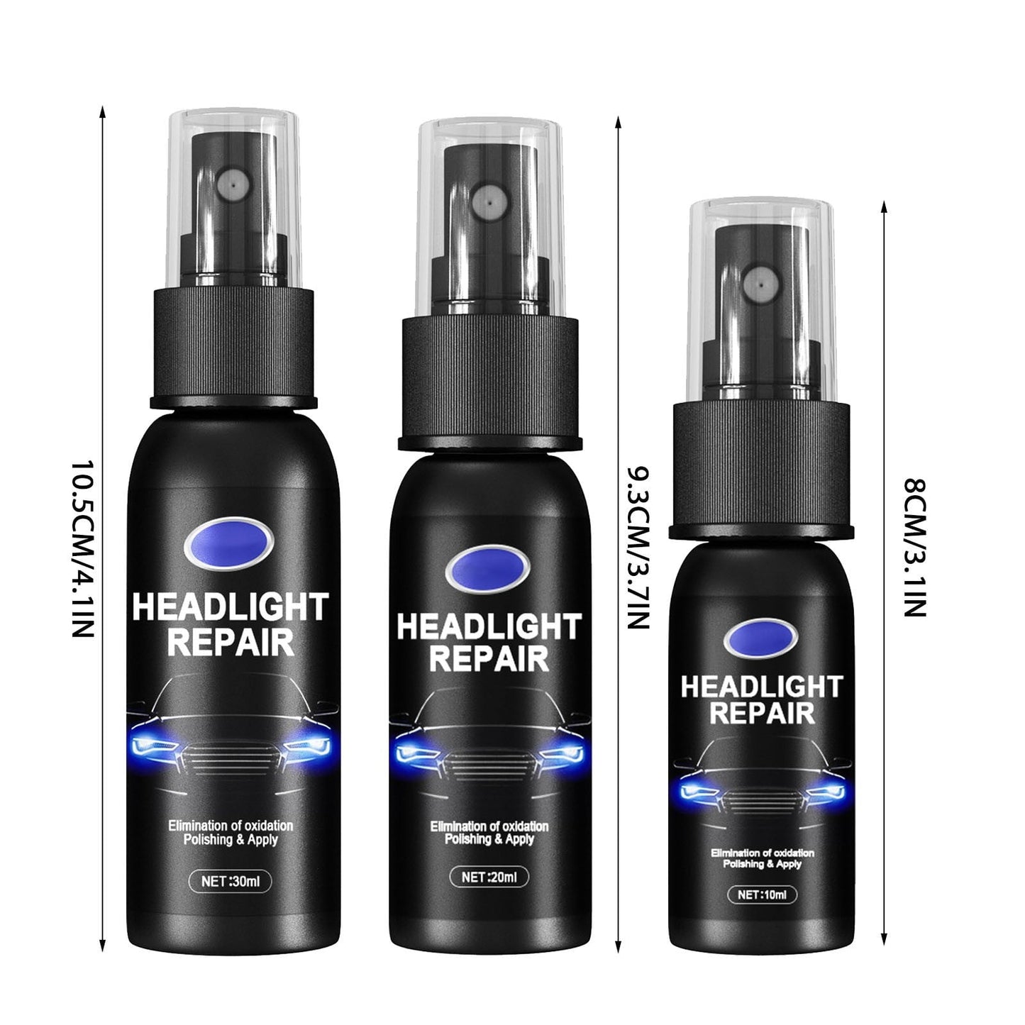 1 Bottle Of Headlight Spray Car Headlight Scratch Agent Polishing Car Headlight Lampshade Headlight Cleaner Headlight Kit Liquid Cleaning10/20/30ML Car Polish Renewals Car Protector for Dogs Window