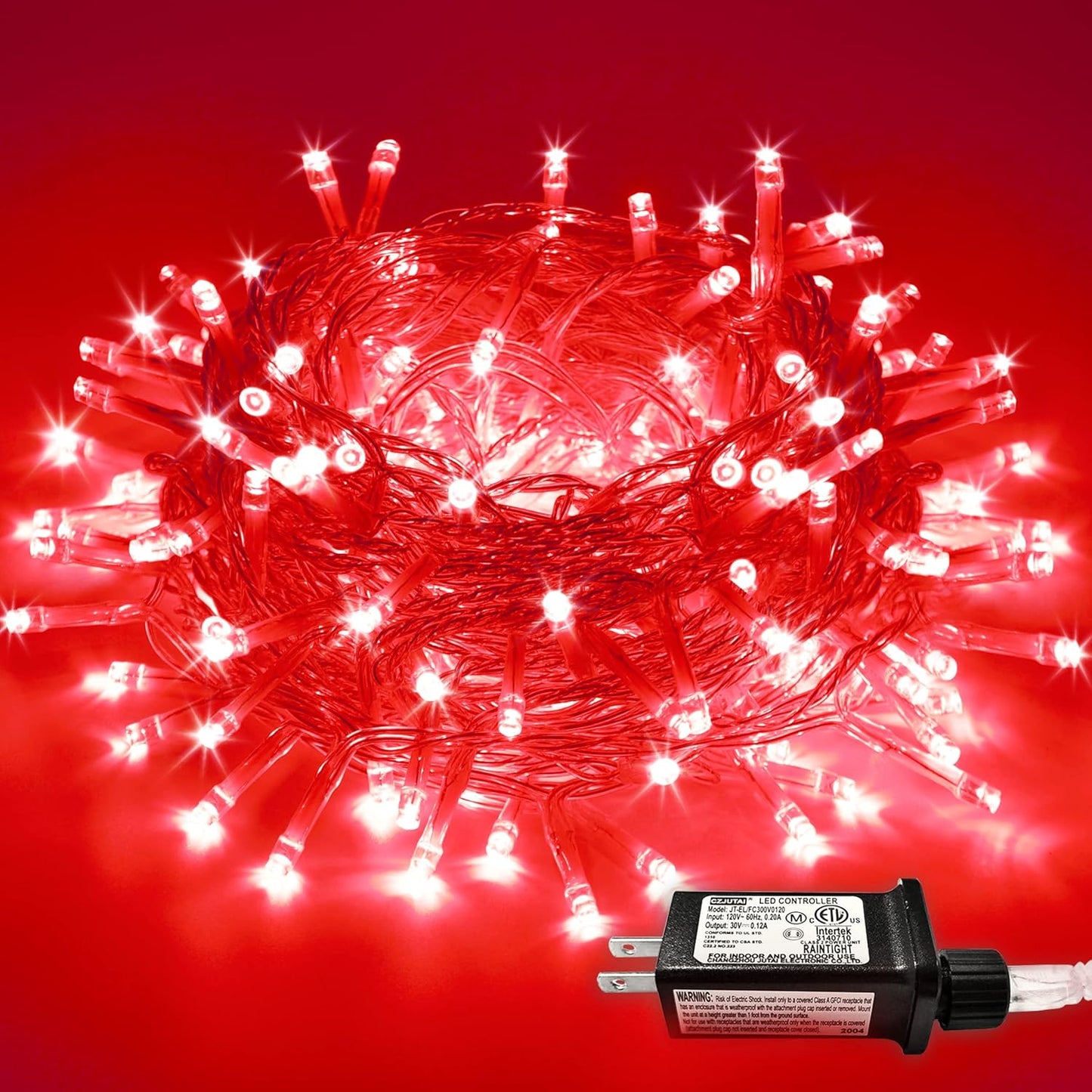 200 LED String Lights Indoor Outdoor Clear Wire. Connectable Warm White Christmas String Lights for Bedroom. 66 Ft Twinkle Fairy String Lights Plug in for Home Wedding Tree Yard Patio Spring