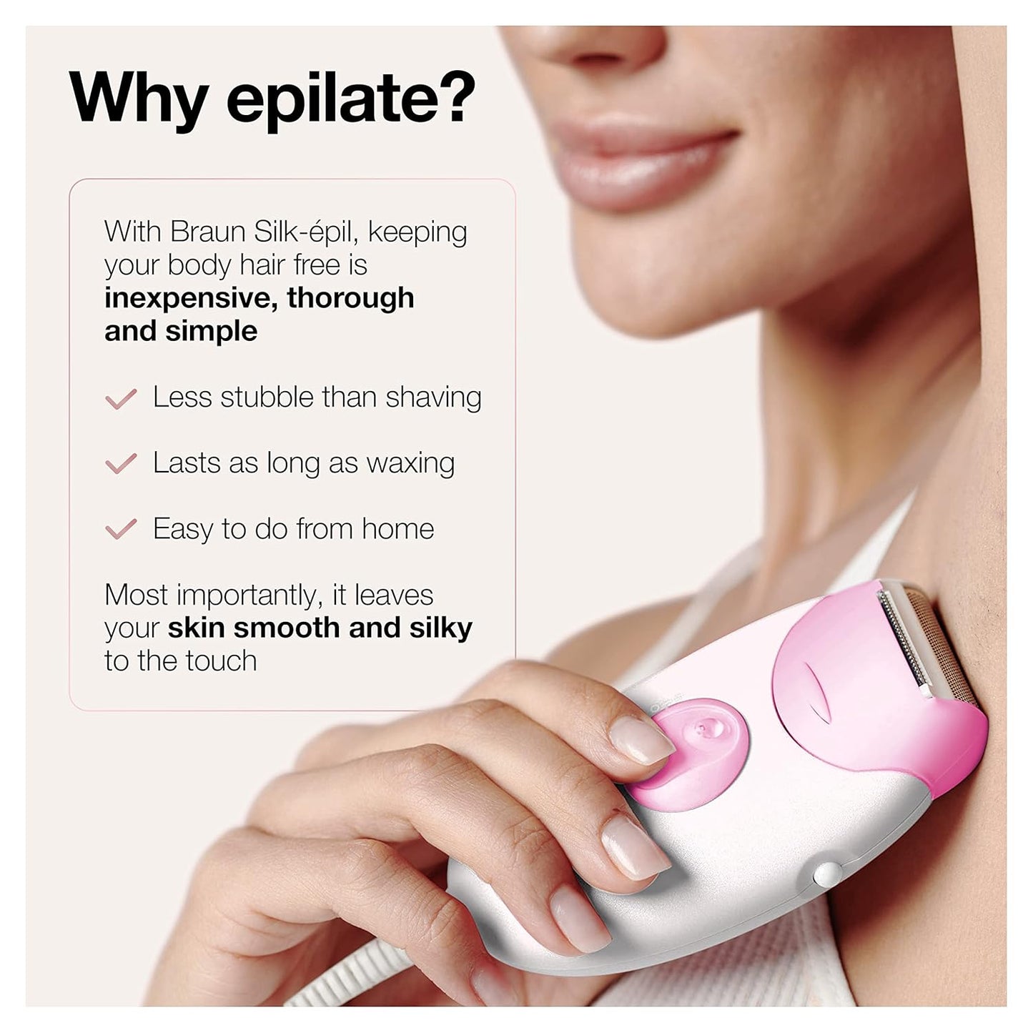 Epilator Silk-epil 3 3-270. Hair Removal Device. Epilator for Women. Shaver & Trimmer. Hair Removal