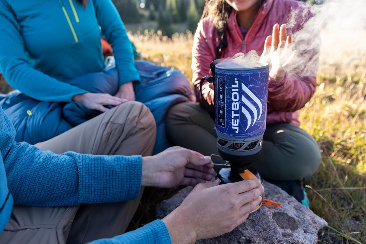 Flash Camping and Backpacking Stove System. Portable Propane/Isobutane Burner with Cooking Cup for Outdoor Trips and Hiking