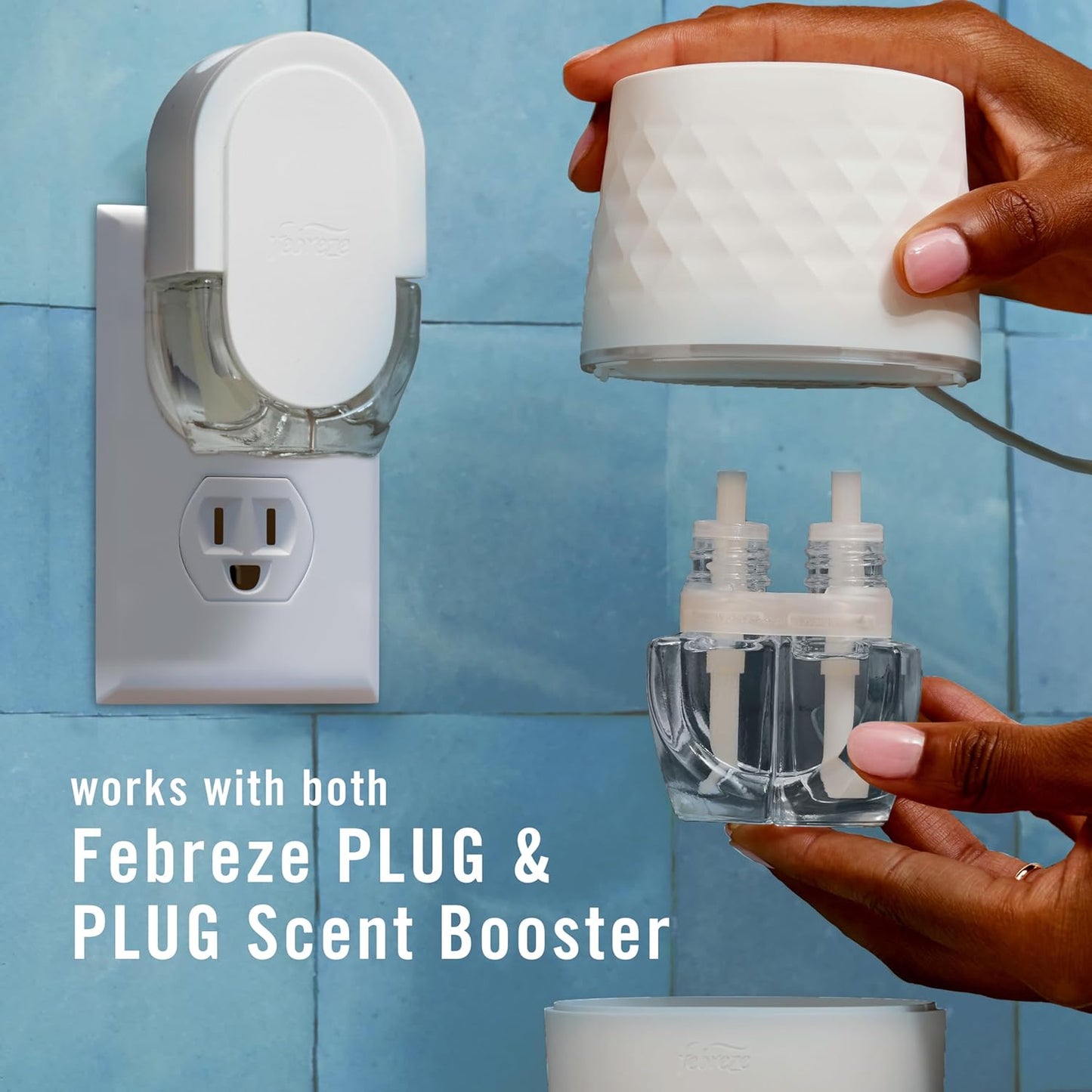 Scent Booster Continuous Scent Device Oil Diffuser. Compatible with Febreze Air Freshener Plug in Refills