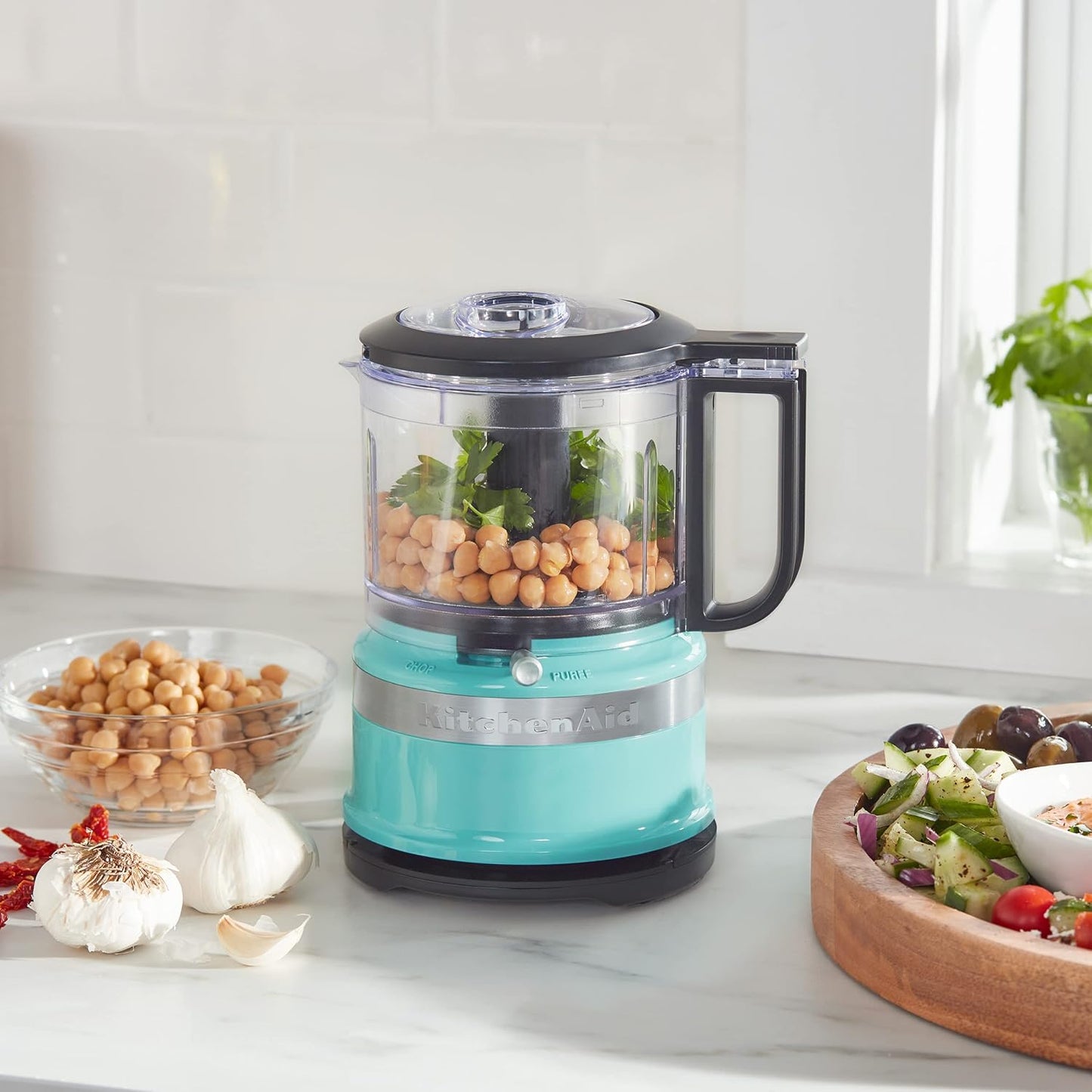 3.5 Cup Food Chopper - KFC3516. Aqua Sky