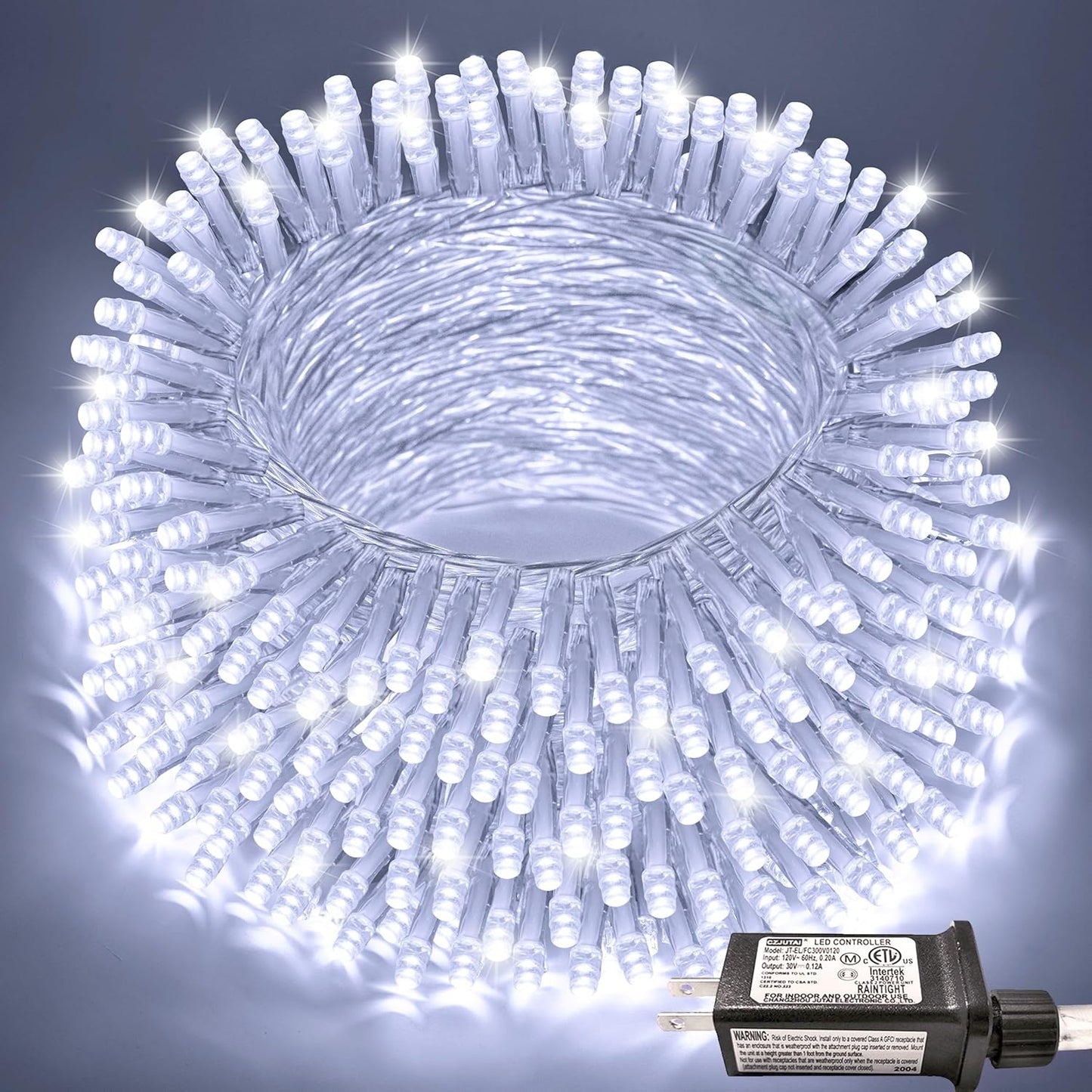 200 LED String Lights Indoor Outdoor Clear Wire. Connectable Warm White Christmas String Lights for Bedroom. 66 Ft Twinkle Fairy String Lights Plug in for Home Wedding Tree Yard Patio Spring