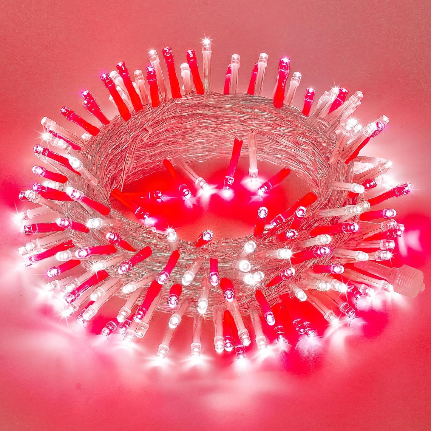 200 LED String Lights Indoor Outdoor Clear Wire. Connectable Warm White Christmas String Lights for Bedroom. 66 Ft Twinkle Fairy String Lights Plug in for Home Wedding Tree Yard Patio Spring