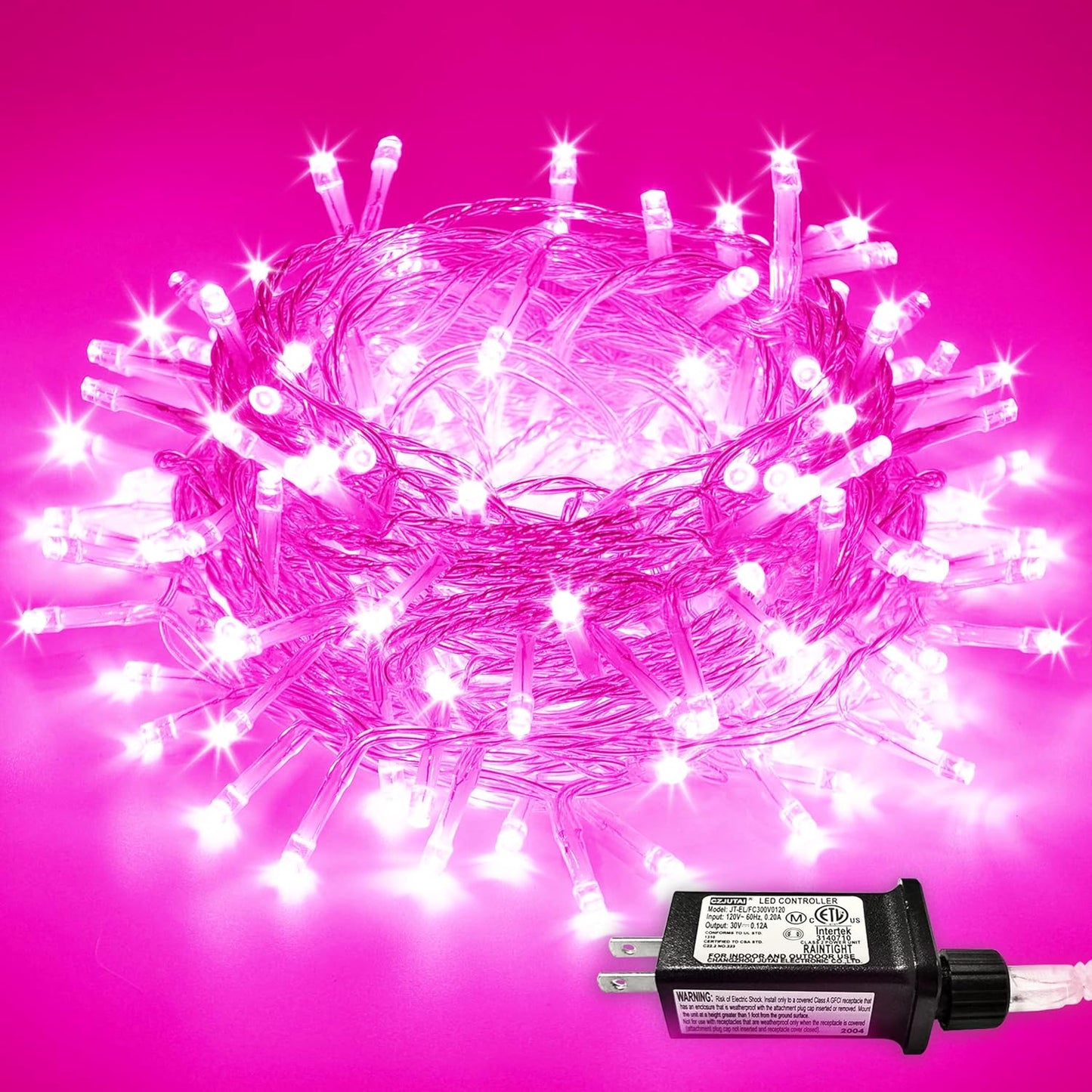 200 LED String Lights Indoor Outdoor Clear Wire. Connectable Warm White Christmas String Lights for Bedroom. 66 Ft Twinkle Fairy String Lights Plug in for Home Wedding Tree Yard Patio Spring