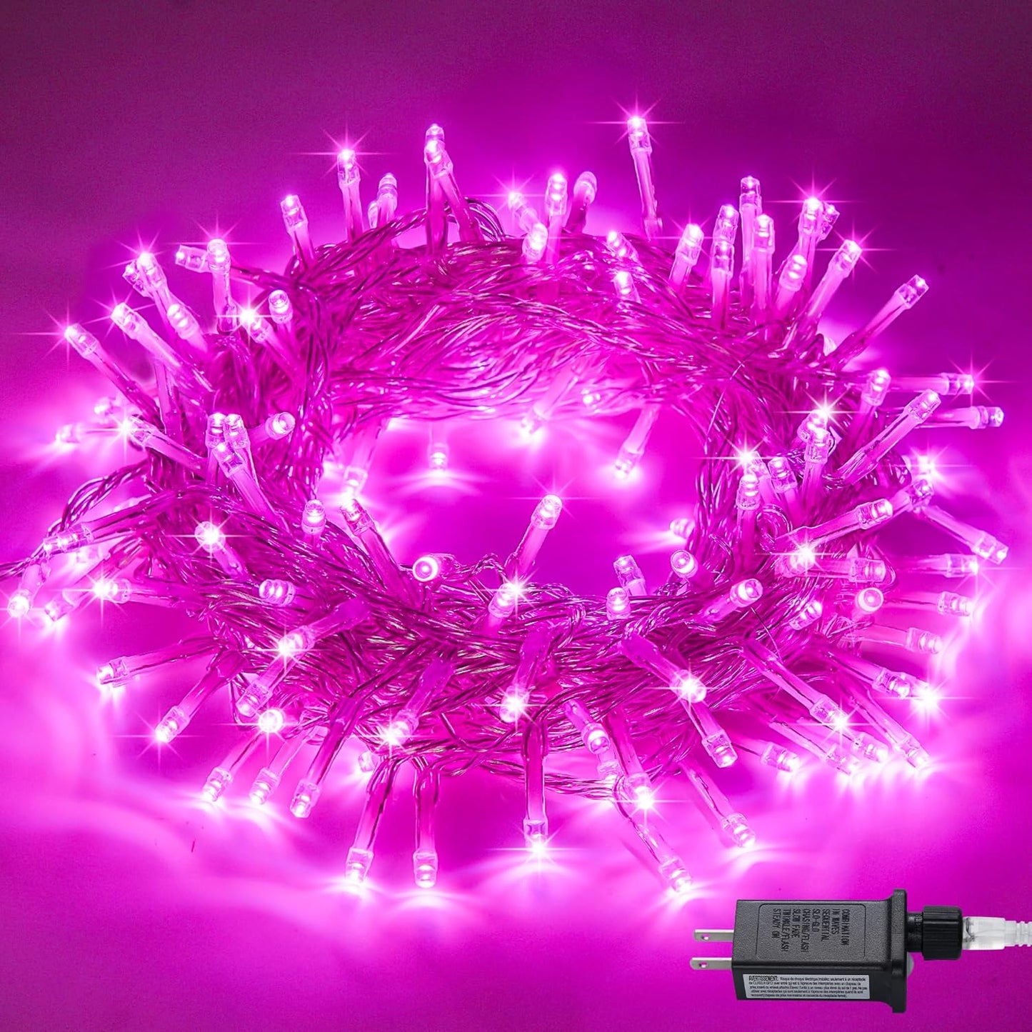 4th of July Decorations 100 LED String Lights Indoor. 33ft Red White and Blue Lights Plug-in. 8 Modes Patriotic 4th of July Lights for Indoor Outdoor Independence Day American Flag Holiday