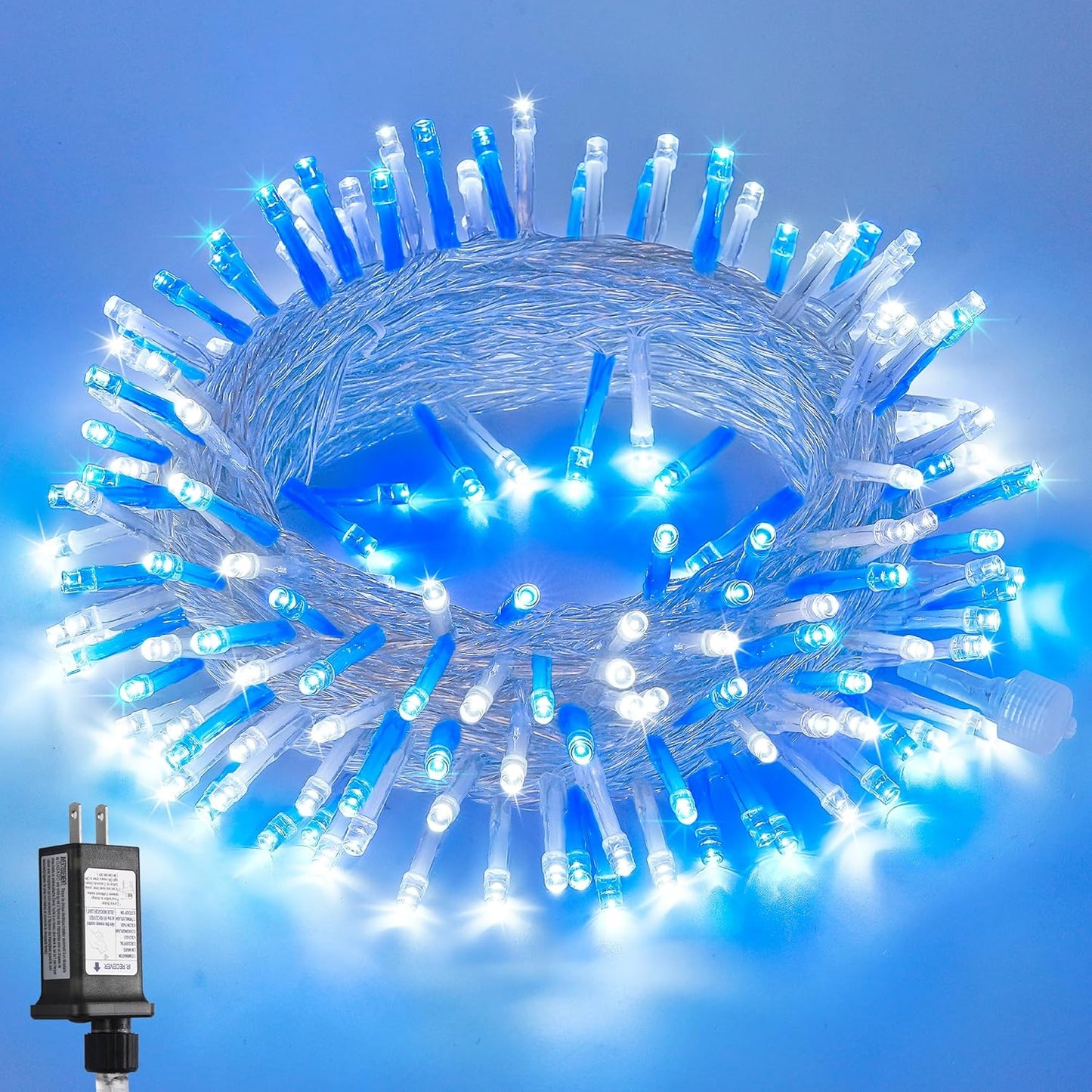 200 LED String Lights Indoor Outdoor Clear Wire. Connectable Warm White Christmas String Lights for Bedroom. 66 Ft Twinkle Fairy String Lights Plug in for Home Wedding Tree Yard Patio Spring