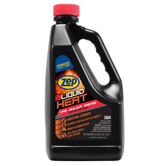 Zep 64 oz. Liquid Heat Gel Industrial Drain Opener Gel