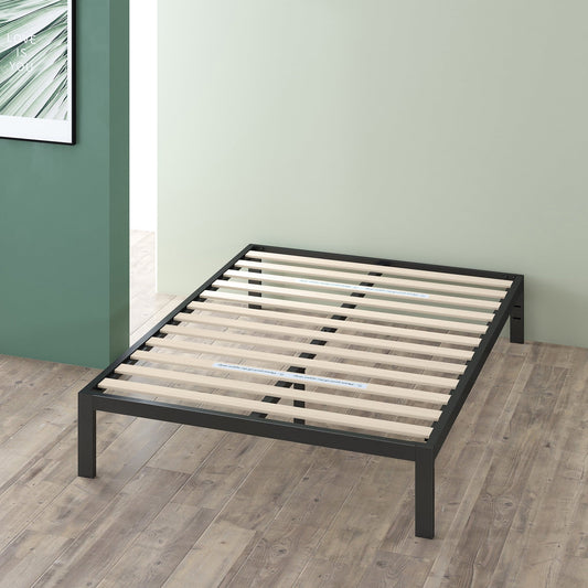 Zinus 14" Mia Black Metal Platform Bed Frame, King