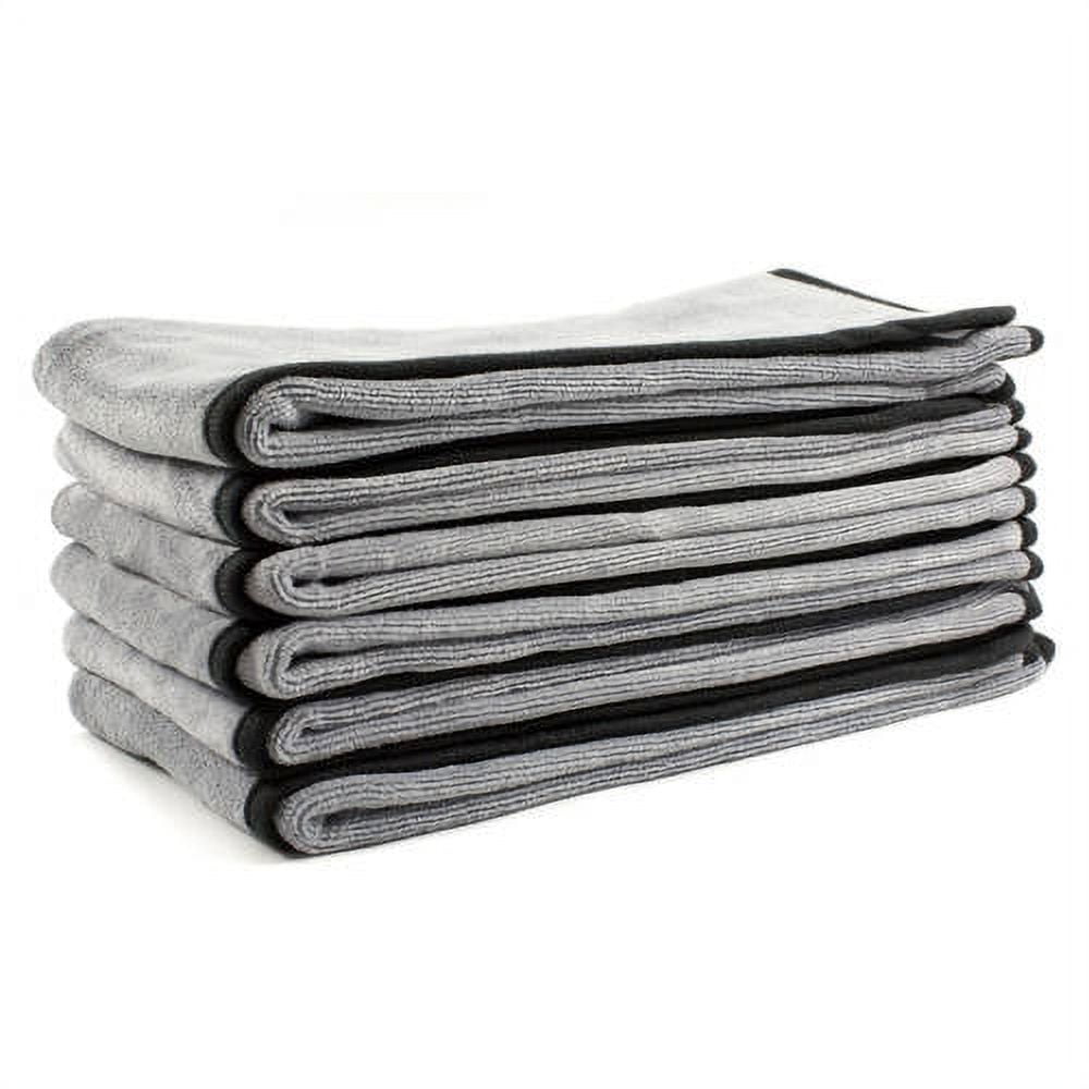 Zwipes 892-2 Auto 16" x 24" Premium Plush Microfiber Cleaning Cloth, 6 Pack