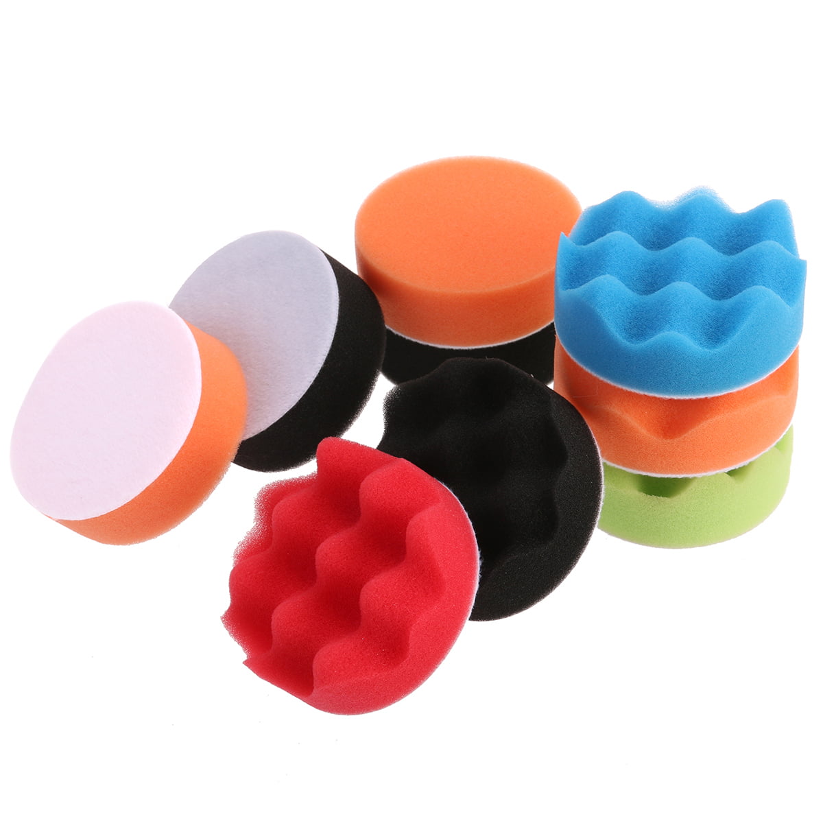 12 in 1 6 inch Polishing Pads Sponge & Woolen Polishing Waxing Buffing Pads Kit Auto Car with M14 Drill Adapter