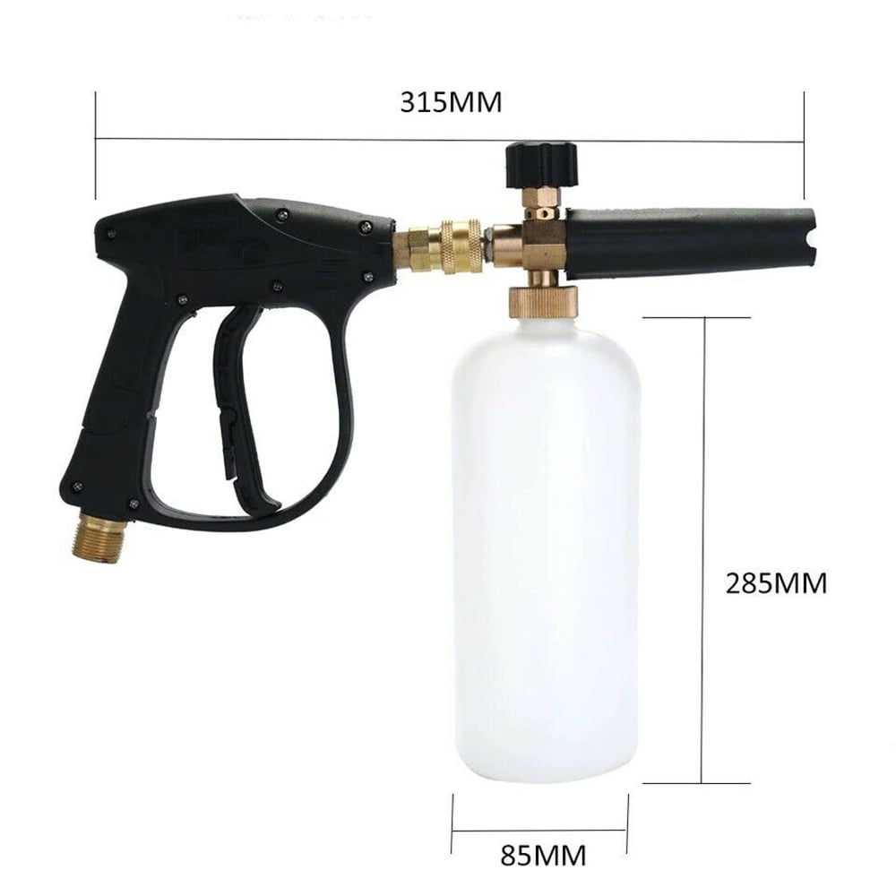 14 Inch Snow Foam Washer Sprayer Car Wash Soap Lance Spray Pressure Jet Bottle