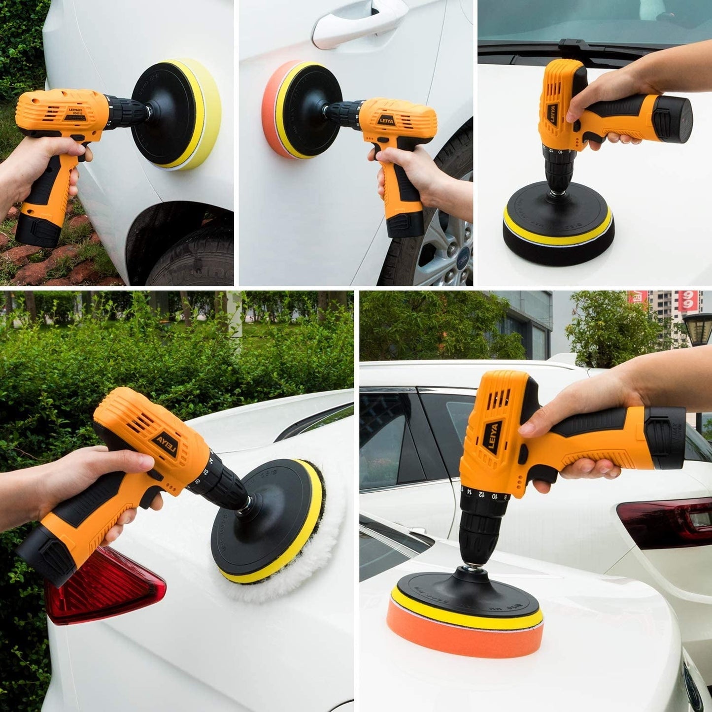 11 Pcs 3" Drill Buffing Kit for Auto Maintenance